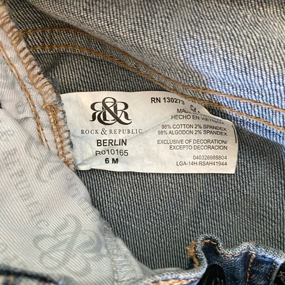 Rock & Republic Jeans- size 6 - Picture 3 of 4